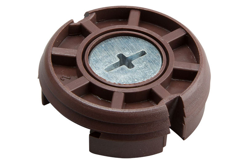 327218, Mirror support Ø35x13,4plastic/metal dyed brown | HT Bendix