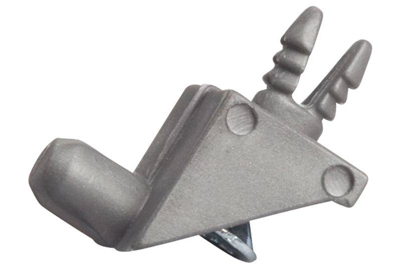334456, Hyldebærer V-model m/tap tap Ø5x8 tap Ø5 /6,8 plast indfarvet ...
