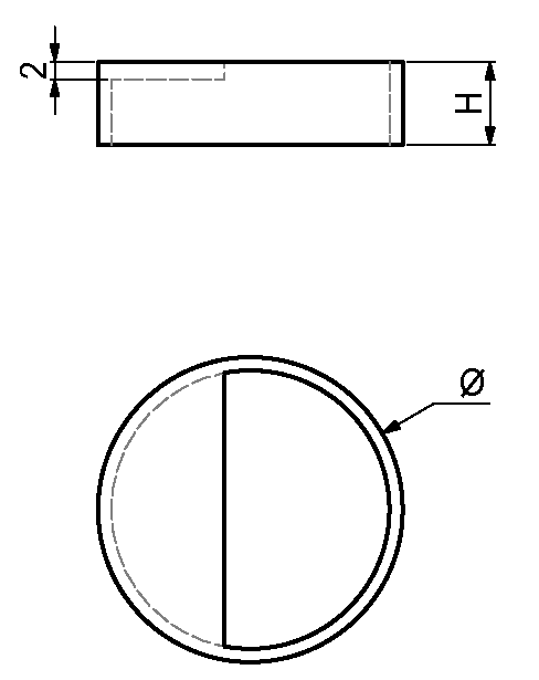333984, Mirror support Ø35x9,5 PS dyedwhite RAL-9010 | HT Bendix